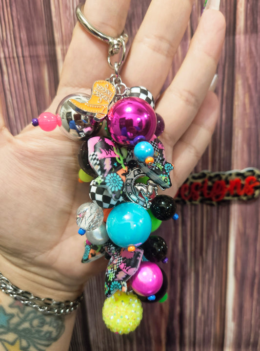 Bag Charm - neon rodeo