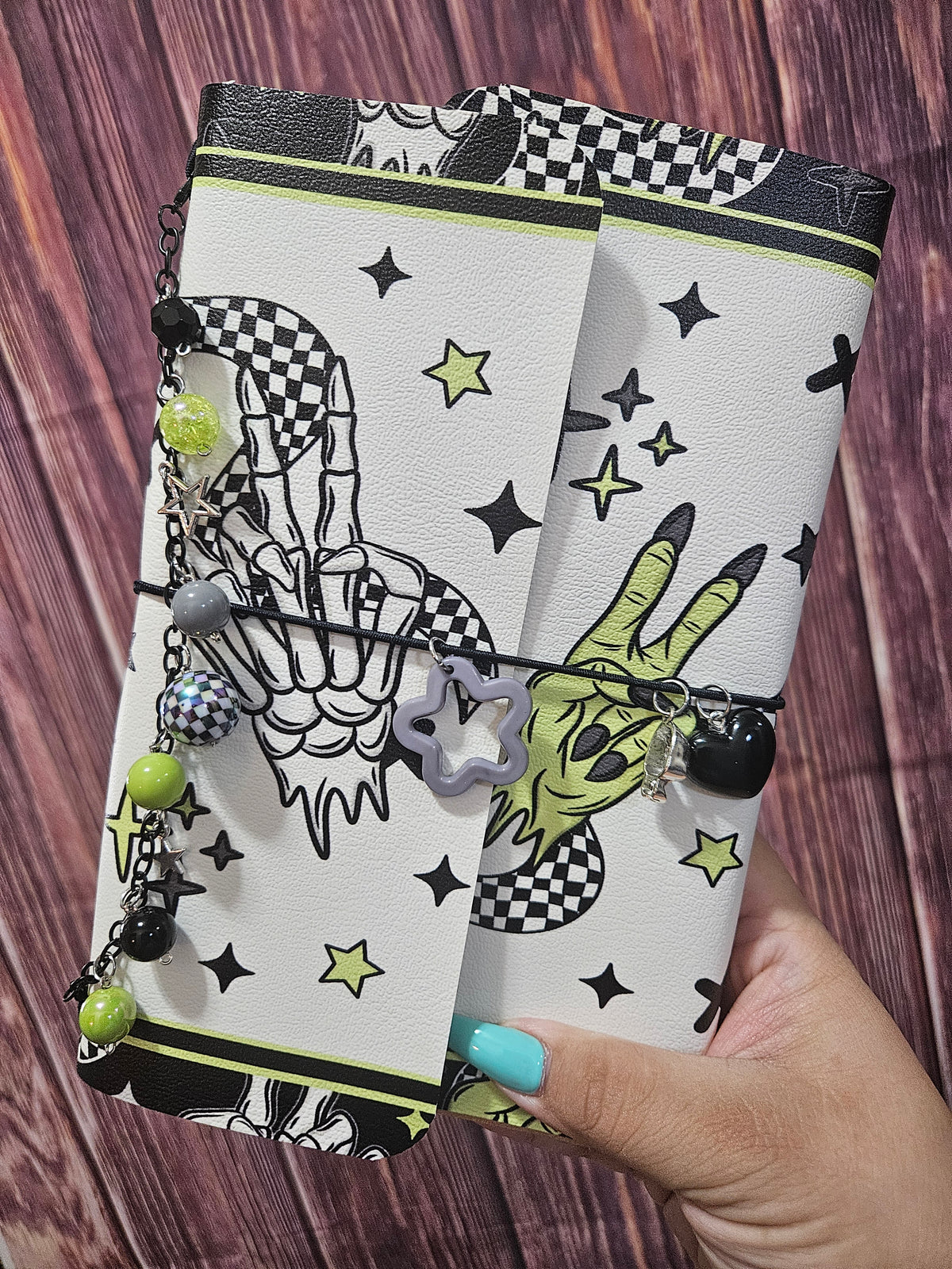 Faux Leather Wrapped Journal (A5) - down with my demons